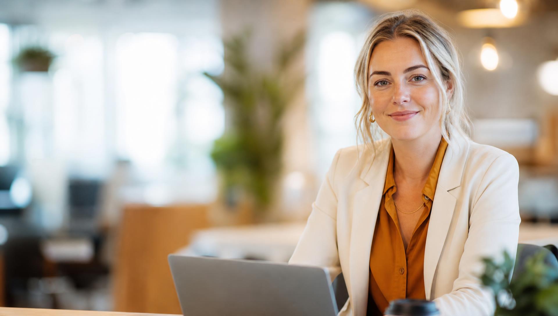 A person at work at their desk
